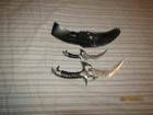 Draco Twin Fantasy Dagger Set Silver With Sheath Blade Knife Brand New
