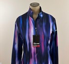 Nike Pro Hyperwarm Nwt Womens Medium Aurora 1 2 Zip Dri-fit Long Sleeve Pullover