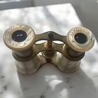 Antique Lemaire Fabt Paris Mother Of Pearl Opera Glasses French Binoculars