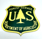 Us Forest Service Department Of Agriculture - Porcelain Sign