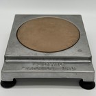 Vintage 1960s Ludwig No 4050 Cast Aluminum Drum Practice Pad Raised Lettering
