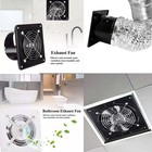 4 6 8 10 12  Exhaust Fan Ventilation Extractor Fan Wall-mounted Square Us Stock