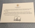 Trump White House Thank You Gift Card Signed Donald Republican Gop Official Exc