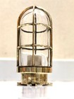 Salvage Ship Original Antique Old Brass Nautical Bulkhead Light Fixture