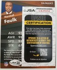 Marshall Faulk Signed Auto Autograph Panini Madden 12 Postcard 5x7 Photo Card