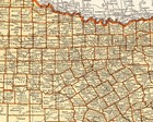 1942 Antique Texas State Map Vintage Map Of Texas  Gallery Wall Art 3236