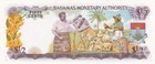 Bahamas P-26a 1 2 Dollar 1968 Unc
