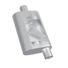 Universal Mufflers Dual Chamber Offset Inlet  id  Center Outlet  id  2 
