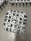 Set Of 3 Large Whitewashed Woven Tobacco Baskets     Farmhouse Wall Decor