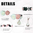 Cute Cat Collar Breakaway With Flowers Adjustable From 7 5  To 11 8  For Girl Ki