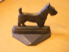 Antique Copr Scottish Terrier Cast Iron Bookend Door Stop Connecticut Foundry
