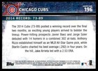 2015 Topps Series 1 Chicago Cubs Team Card  196 