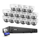 Annke 12mp 8ch 16ch Nvr 4k Audio Poe Security Camera System Color Night Vision