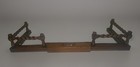 Antique Barley Twist Wood Fireplace Fender - Traditional Hearth Guard