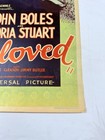 1934 Beloved Original Rolled 14x36 Insert Movie Poster John Boles Gloria Stuart
