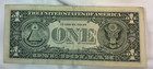 Star Note Rare 1995 U s  One Dollar Bill - Printing Error Green Ink Smudge