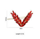 1pc Luxury Crystal Hair Clip Women   s V Shape Rhinestone Buckle Hairpin Gift