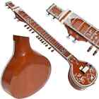 Handmade Indian String Instrument Designer Electric Travel Sitar With Cover 1