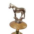 Vintage Horse Trophy Horseshoe Atomic Mid Century Look Ranch Equestrian Rodeo