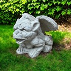 Concrete Gargoyle Garden Statue Winged Gothic Sculpture Outdoor Yard Patio Decor