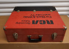 Vintage Rca Vacuum Tube Radio Tv Repair Caddy Case Box With Tubes Untested As Is
