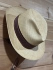 1950s Vtg Stetson Imperial L Dress Fedora Bound Brim Hat Western Box