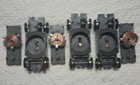 Aurora T-jet 3 Piece Open Rivet Slot Car Chassis Lot  8