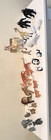 Vintage Lot Of 23 High Quality Hard Rubber African Animals  Families 