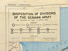 Ww2  disposition Of Division Of The German Army    secret  1945 Intelligence Map