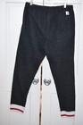 Roots Cabin Canada Grey Jogger Sweatpants Embroidered Logo Adult Size M Euc  