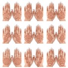 18 Sheets Henna Stencils Henna Tattoo Stencil Kit  For Hands - Indian And Ara   