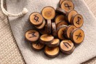 Elder Futhark Runes Cherry Wood Set Norse Runes 100  Handmade With Bag
