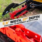 Hydraulic Trencher Attachment Fit Skid Steer Bobcat Cat Case Jd