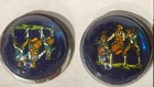 Vintage Chapman Bridle Rosettes Set Orig Card Rev War Fife Drum Horse Pair Usa