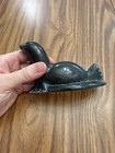 Canadian Eskimo Inuit Seal Soapstone Carving 1977 Signed Vintage 