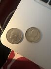 Lot Of 2 Bulgaria 50 Leva Coins 1930 1940 Boris Iii