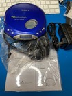 Very Clean Sony Cd Player D-e350 - Blue With Ac Adapter And Headphones
