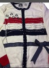 Storybook Knits Boys S Striped Stars Button Cardigan Sweater Ramie Cotton