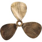 Metal Nautical Ship Propeller Wall Decor 14 Inch Vintage Gold Bronze Brown
