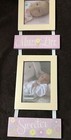 Malden 2 Picture Baby Girl Gift Shower Hanging Frame Flowers Pink Bx32