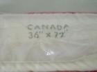 Vintage Canada Canadian Panel Flag W wood Toggle  72 x 36   New