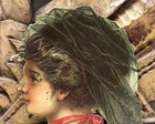 Girl Victorian Die Cut Scrap Damaged - L8