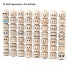 Random Lego Minifigure Faces - 56 Compatible Heads 3626 Toy Parts