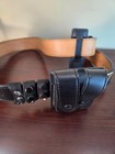 Law   Pro Black Leather Police Duty Belt  Size 46 W  Accessories 1011 Dutyman