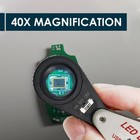 40x Rechargeable Jewelers Loupe Magnifier Magnifying Glass With Led uv Lights   