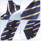 Men s Business Pre-tied Tie Professional Satin Finish Slim Modern Look Perfect 