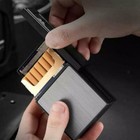 Cigarette Case Tobacco Box Electric Flameless Lighter Windproof Usb Rechargeable