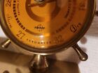 Vintage Swift   Anderson Brass Ship s Nautical Thermometer And Barometer