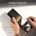 Slim Carbon Fiber Bifold Wallet     Rfid Blocking  Money Clip  Stylish  Secure