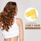 12 Pcs Plastic Hair Rollers Women Large Size Curlers Set Snap Roller Clips